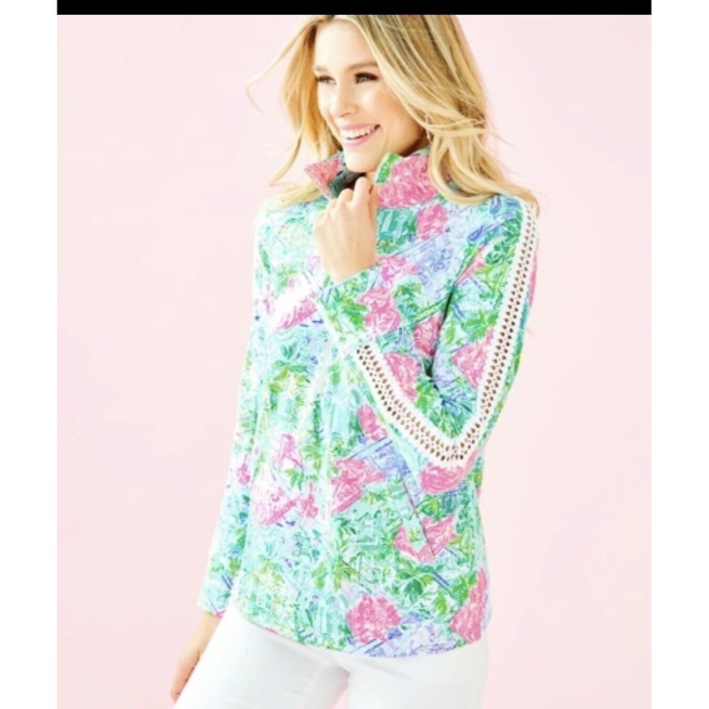Lilly Pulitzer Skipper Popover Multicolor Women’s Size XXS ( IMO Over Sized )